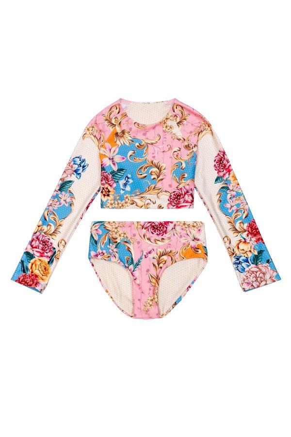 Agua Bendita Caramel Kids' Rashguard Set