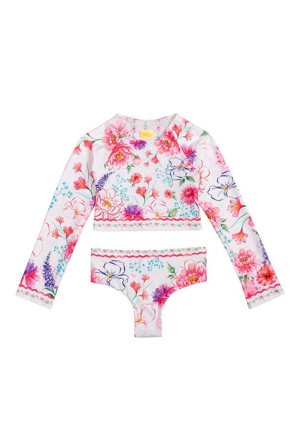 Agua Bendita Caramel Kids' Rashguard Set