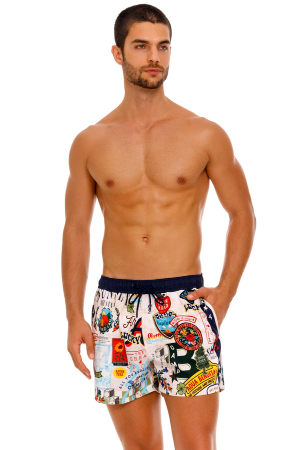 agua bendita Cassius Men's Swim Trunks