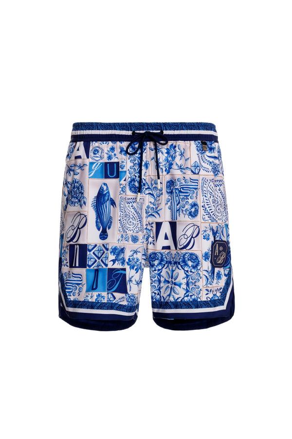 Agua Bendita Dan Men's Swim Trunks