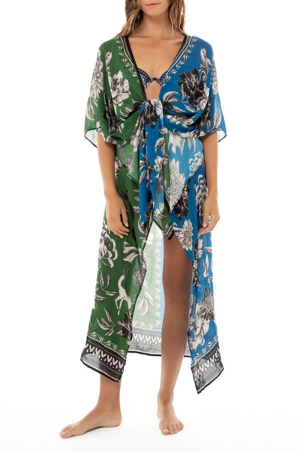 agua bendita Dara Tunic Cover Up