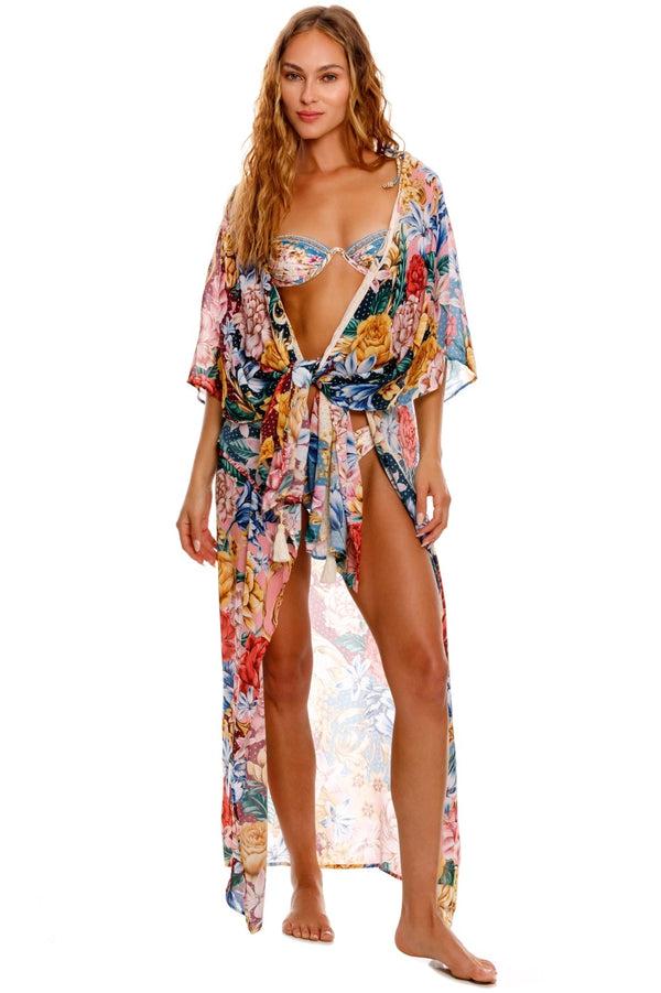 agua bendita Dara Tunic Cover Up