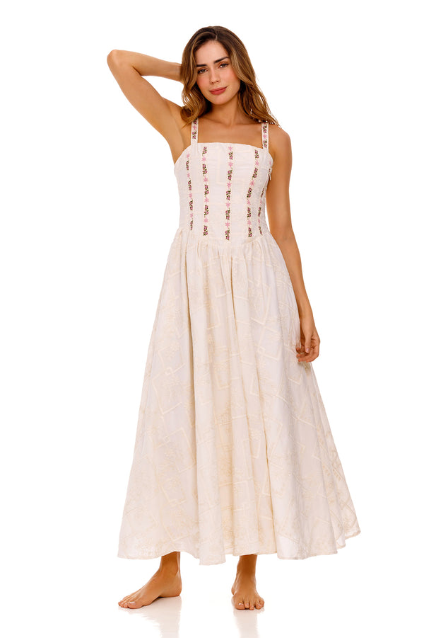 agua bendita Emerald Dress