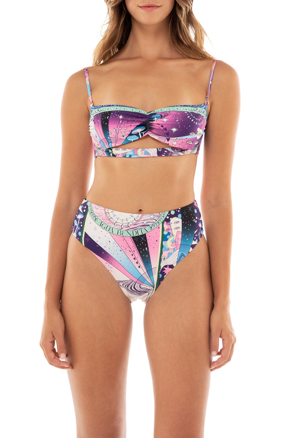 agua bendita Fuzzy Bikini Top