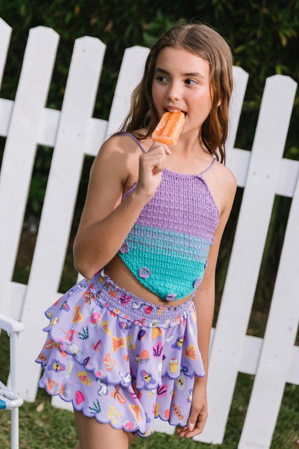 Agua Bendita Hanna Kids' Crop Top