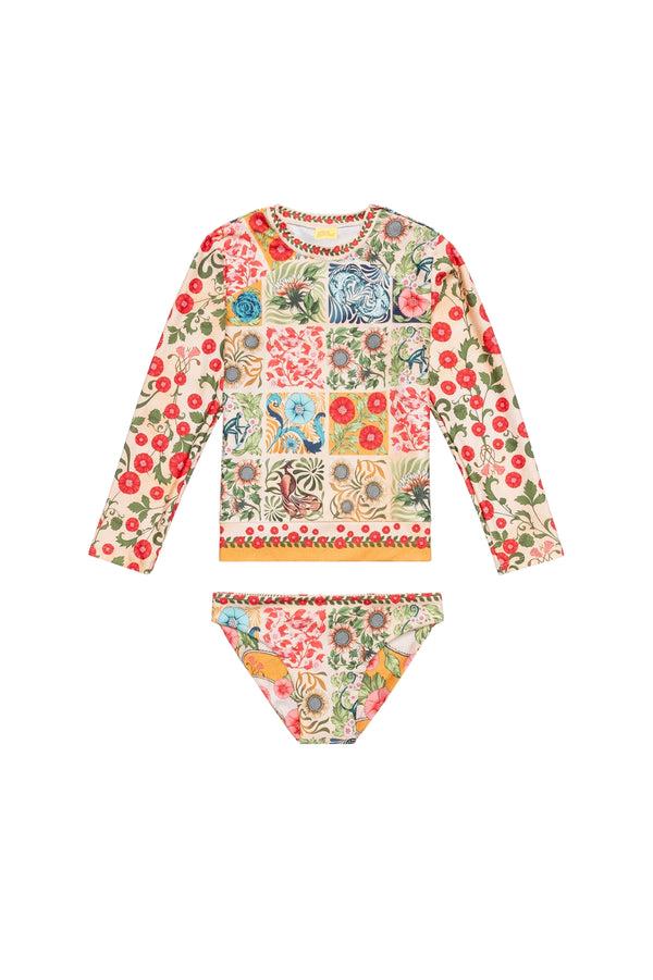 Agua Bendita Lackie Kids' Rashguard Set