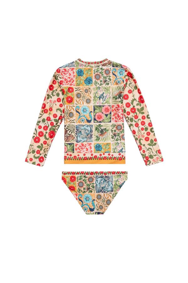 Agua Bendita Lackie Kids' Rashguard Set