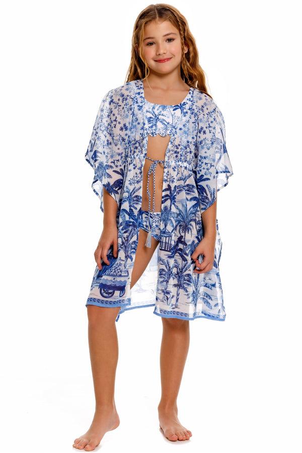agua bendita Luciana Kids' Tunic Cover Up