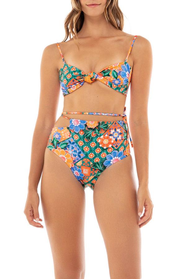 agua bendita Lucille Bikini Top
