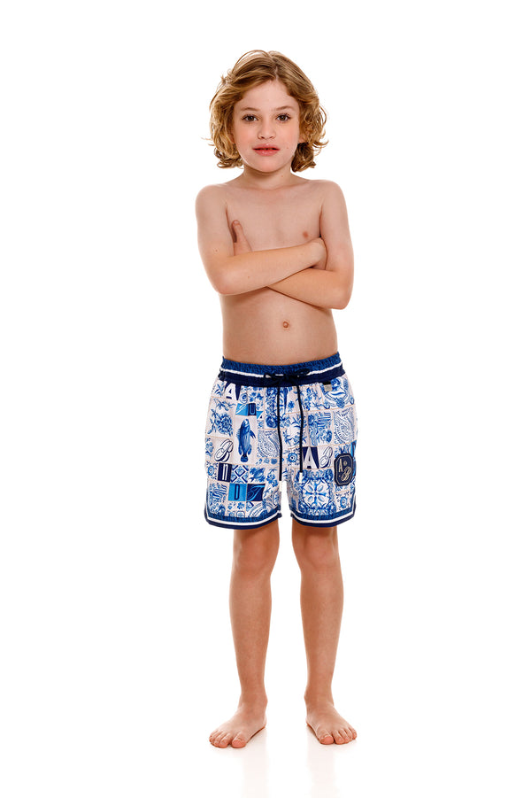 agua bendita Luke Kids' Swim Trunks