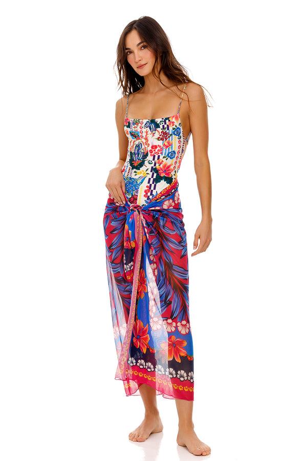 agua bendita Marine Pareo Cover Up