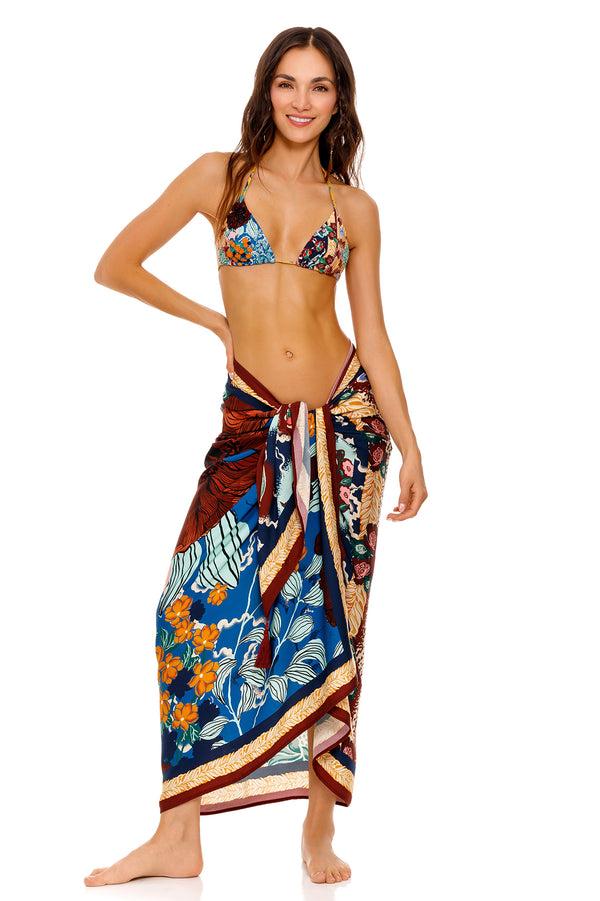 agua bendita Marine Pareo Cover Up