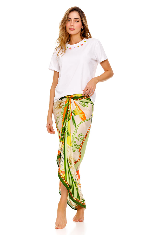 agua bendita Marine Pareo Cover Up