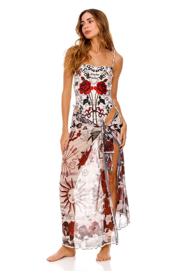 agua bendita Marine Pareo Cover Up