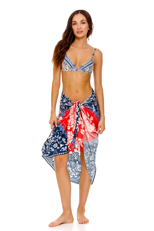 agua bendita Marine Pareo Cover Up