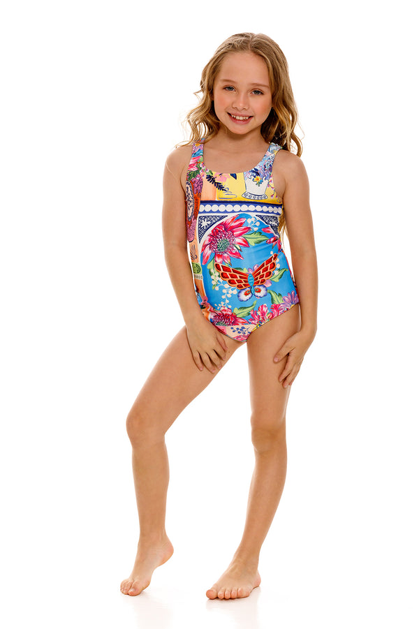 Agua Bendita Nate Kids' One Piece Swimsuit