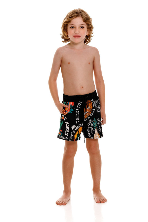 agua bendita Nick Kids' Swim Trunks
