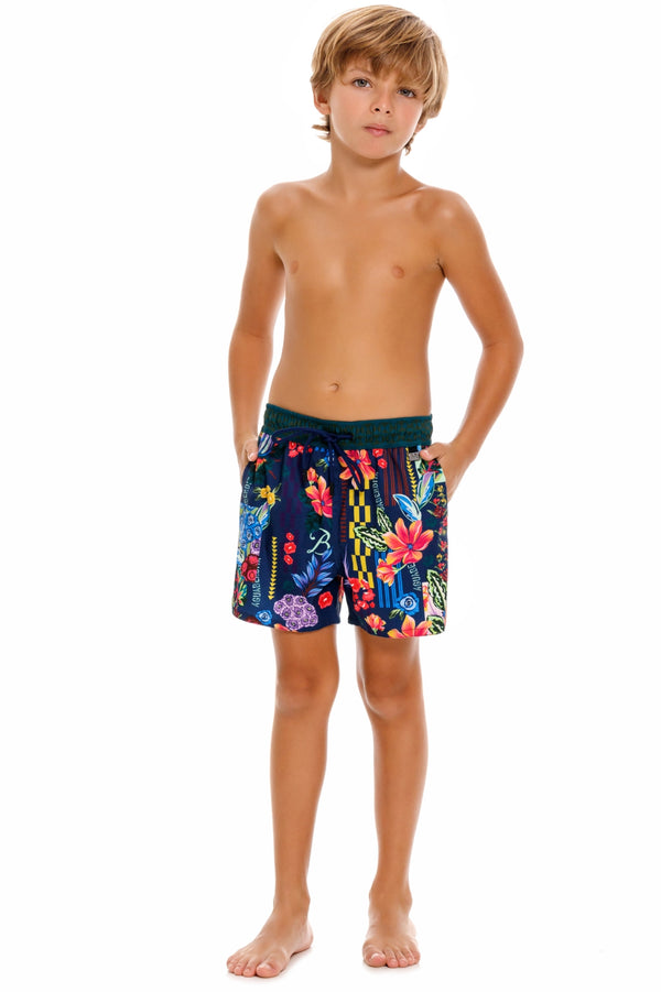 agua bendita Nick Kids' Swim Trunks