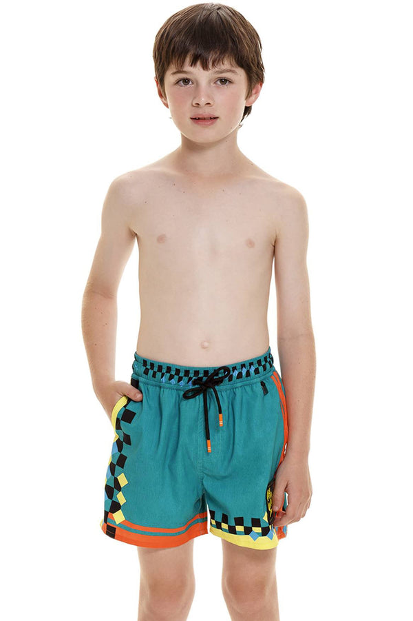 agua bendita Nick Kids' Swim Trunks