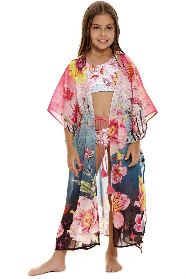 agua bendita Salma Kids' Tunic Cover Up