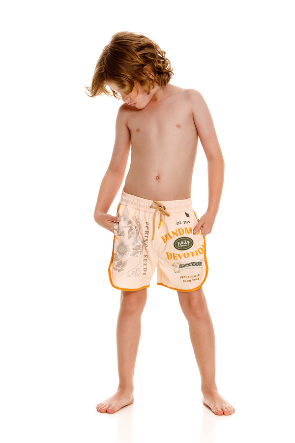 agua bendita Tiago Kids' Swim Trunks