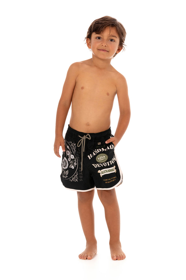 agua bendita Tiago Kids' Swim Trunks