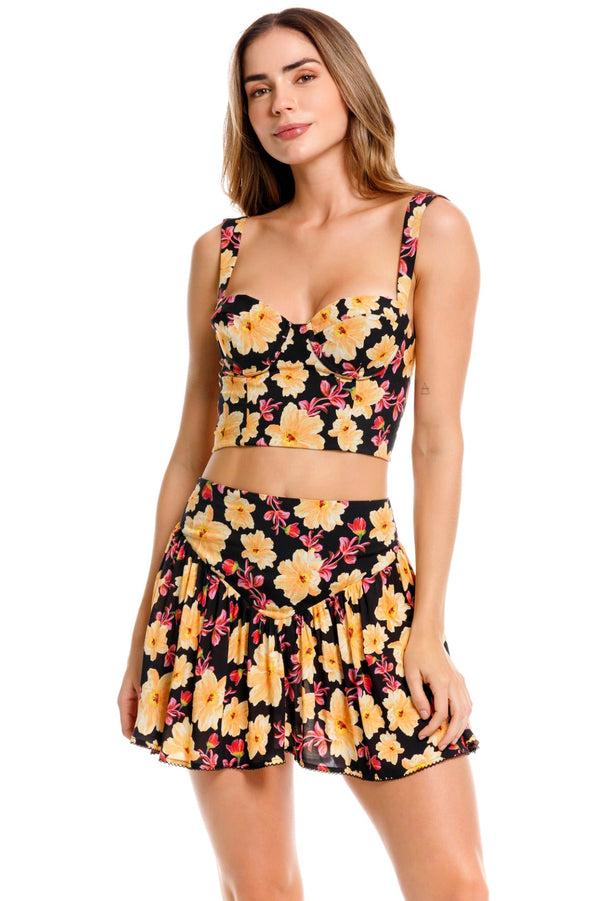 Agua Bendita Violet Skirt