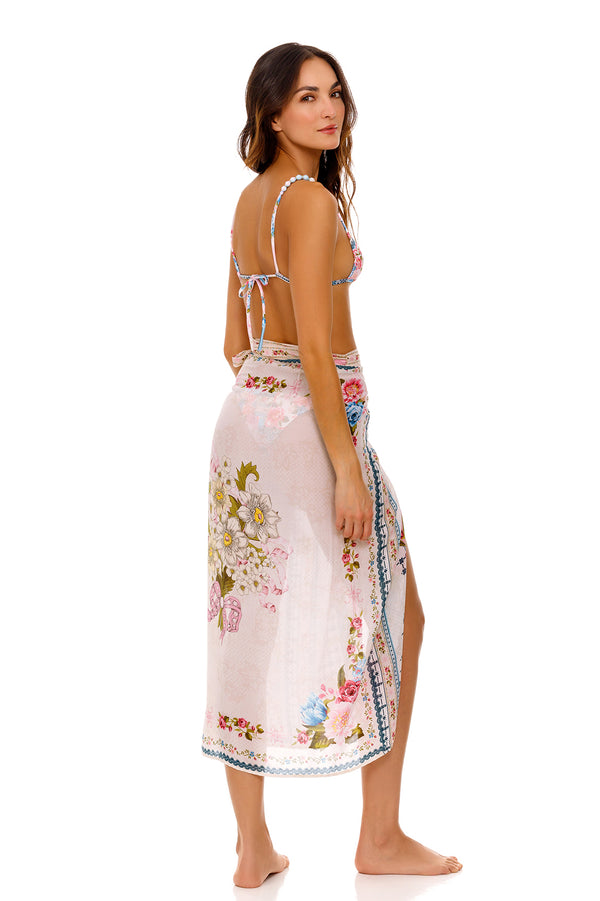 Agua Bendita Zinna Pareo Cover Up