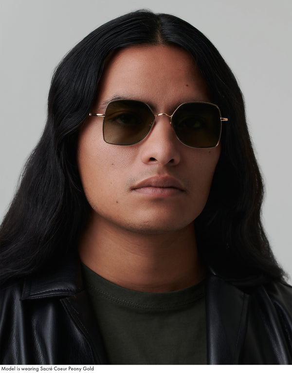 Ahlem Sacre Cœur Peony Gold / Green Glitter Gradient