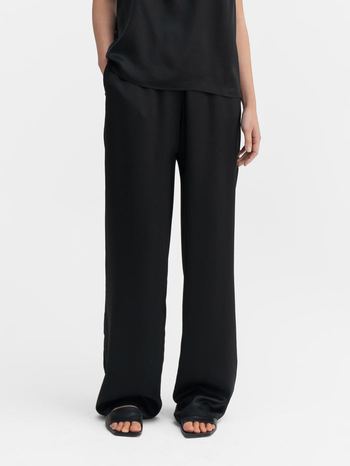 ahlvar Ayla satin trousers black