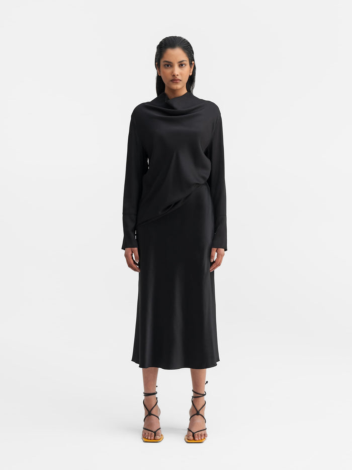 Ahlvar Ayumi Silk Blouse Black