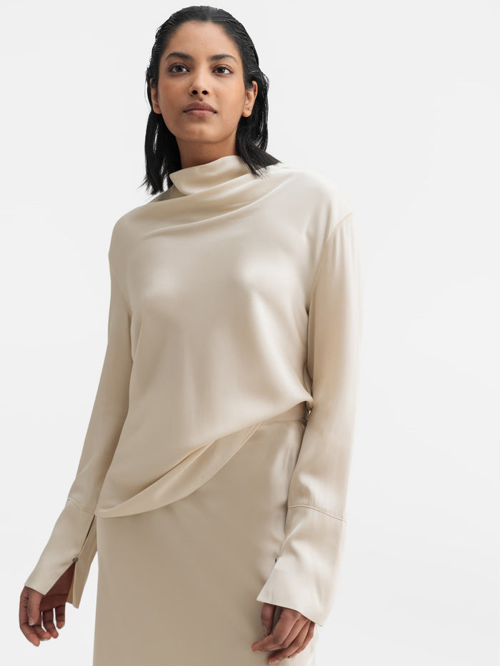 ahlvar Ayumi silk blouse cream