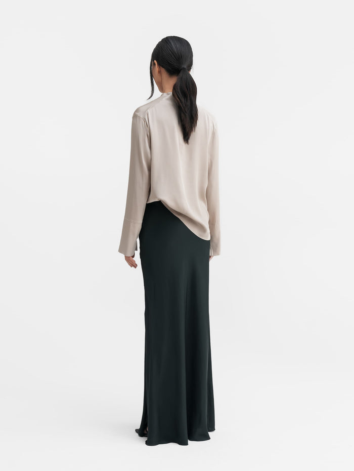Ahlvar Ayumi Silk Blouse Greige