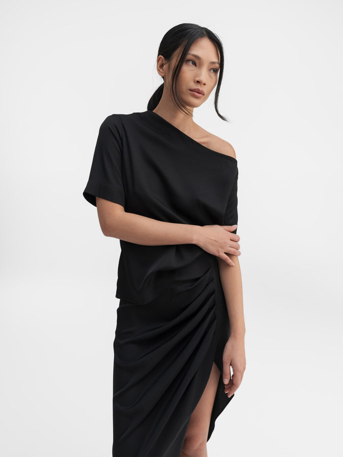 ahlvar Chima silk blouse black