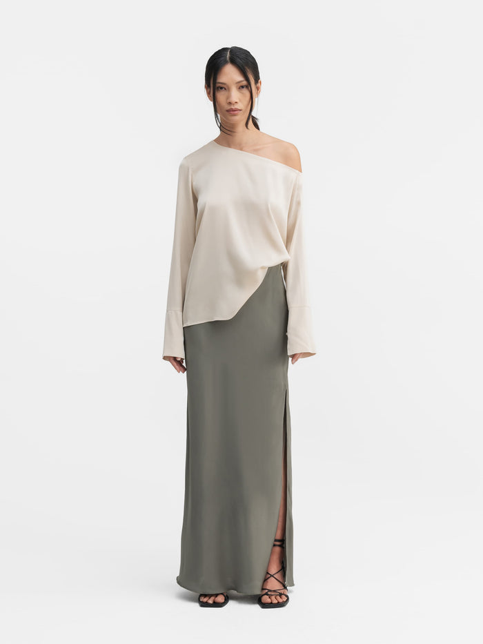 ahlvar Chiney silk blouse cream