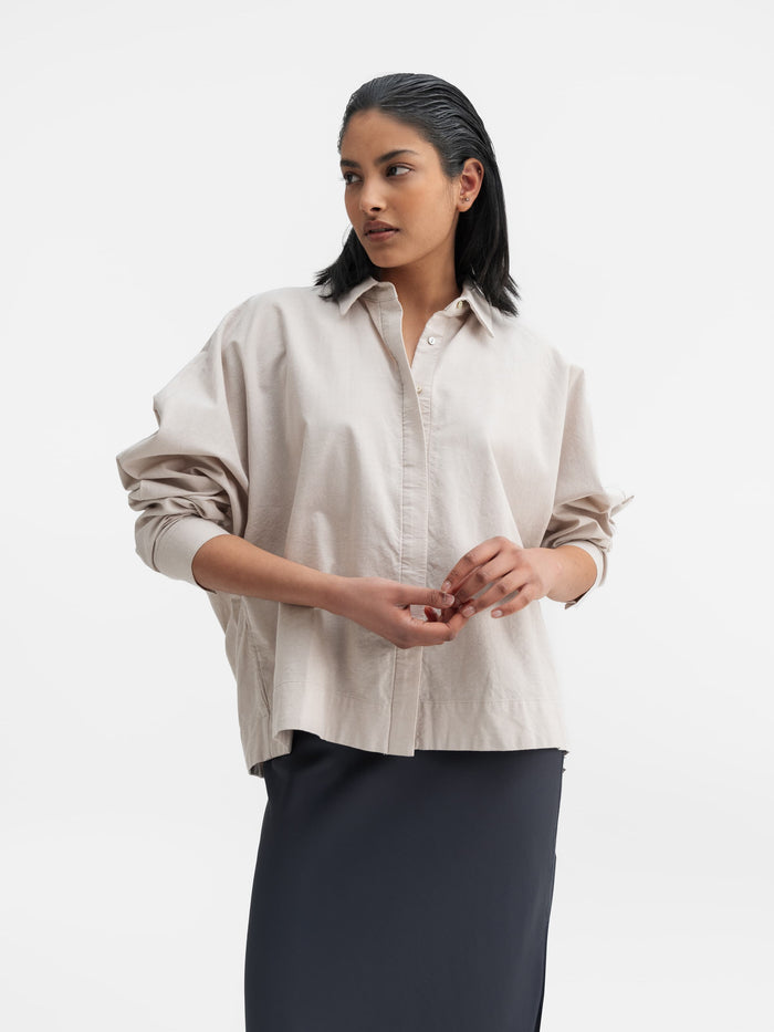 ahlvar Gigi oxford shirt cream