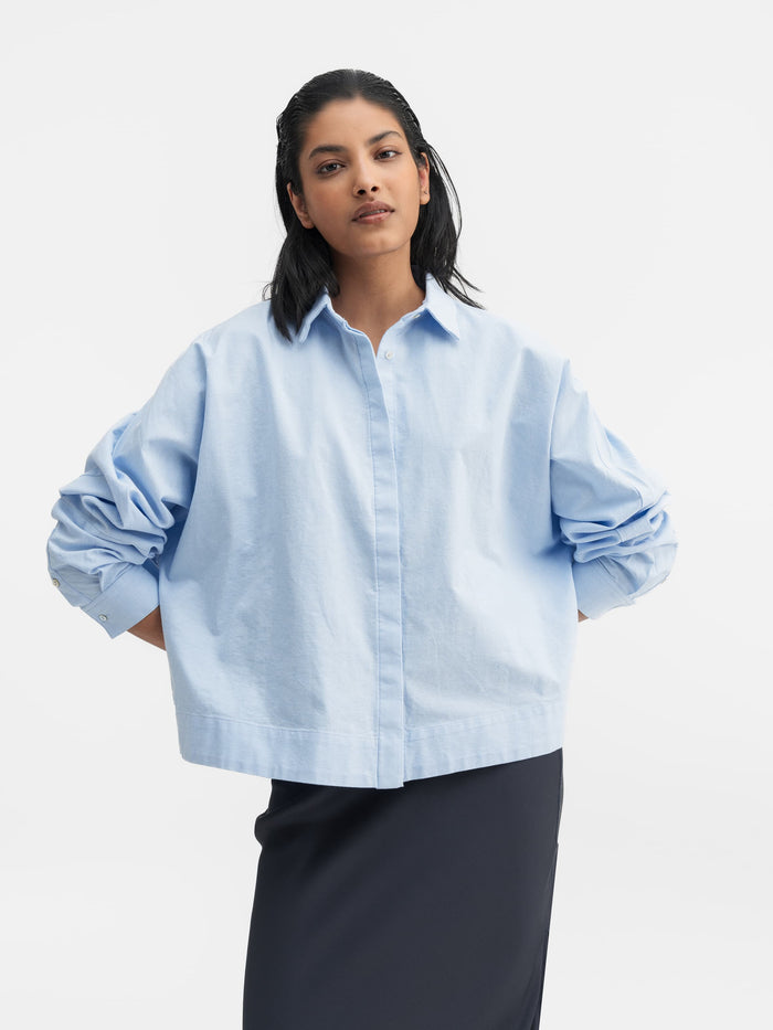 ahlvar Gigi oxford shirt light blue