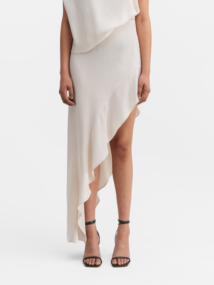 ahlvar Hida frill skirt cream