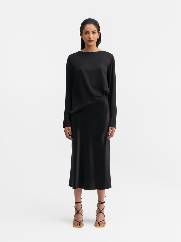 ahlvar Kelly silk blouse black