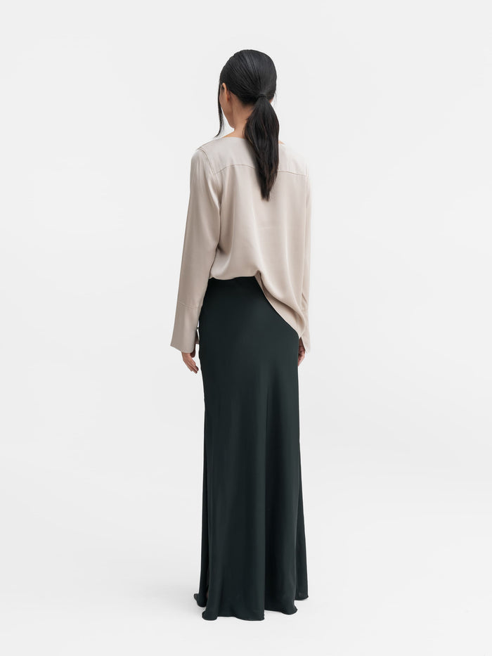 Ahlvar Kelly Silk Blouse Greige