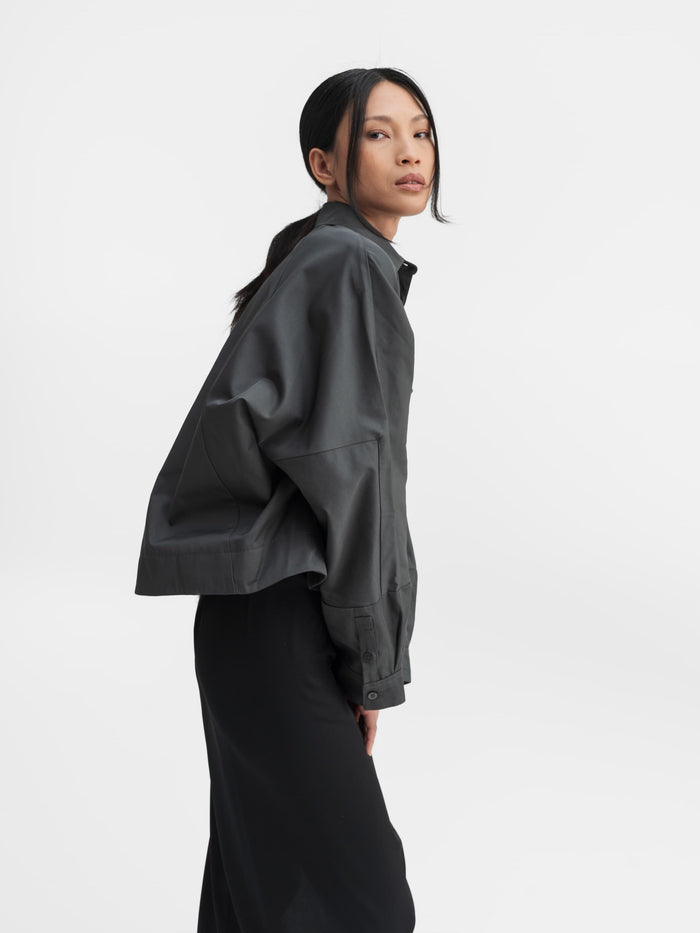 Ahlvar Kori Over Shirt Dark Grey