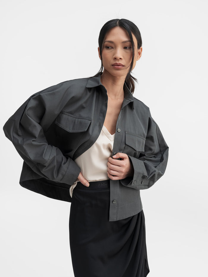 ahlvar Kori over shirt dark grey