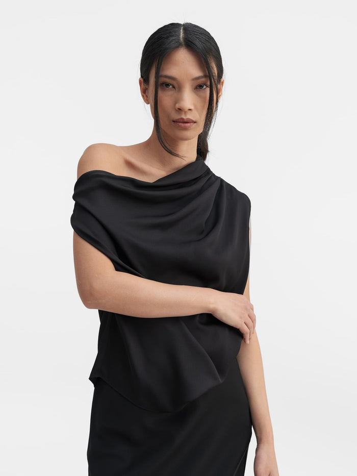 Ahlvar Lana Silk Tank Black