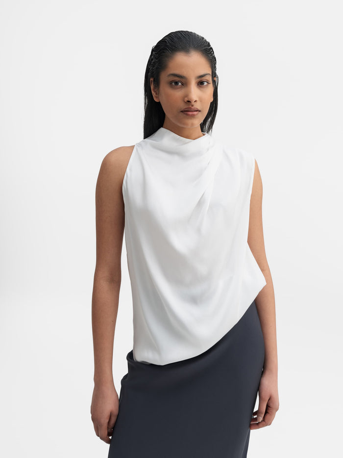 Ahlvar Lima Silk Tank White