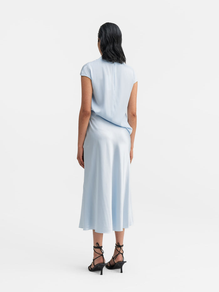 Ahlvar Lima Silk Top Sky Blue