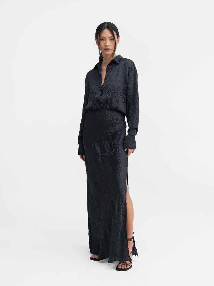 Ahlvar Mia Dress Blue Grey