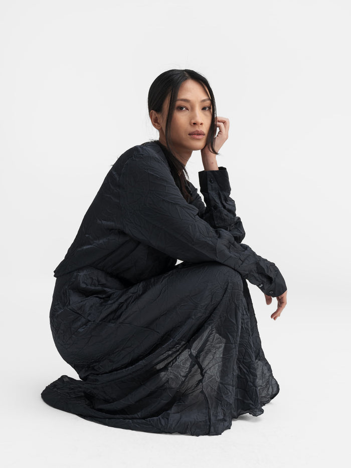 Ahlvar Mia Dress Blue Grey