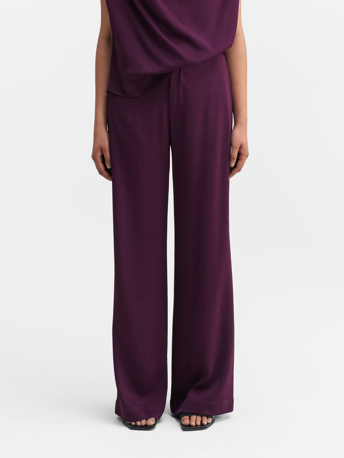 Ahlvar Mila Trousers Dark Berry