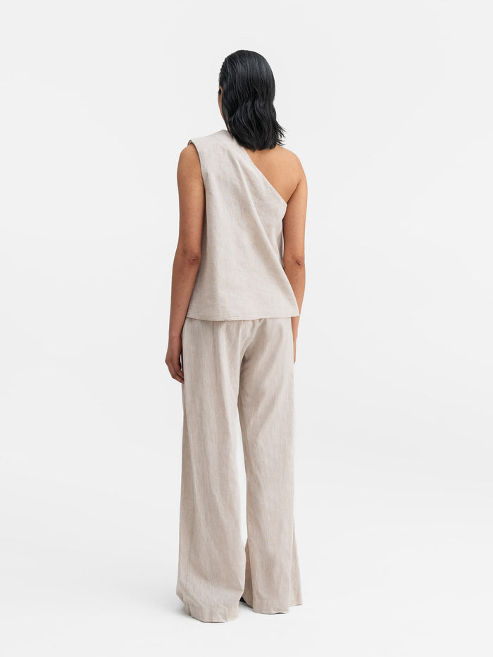 Ahlvar Miley Linen Trousers Cream