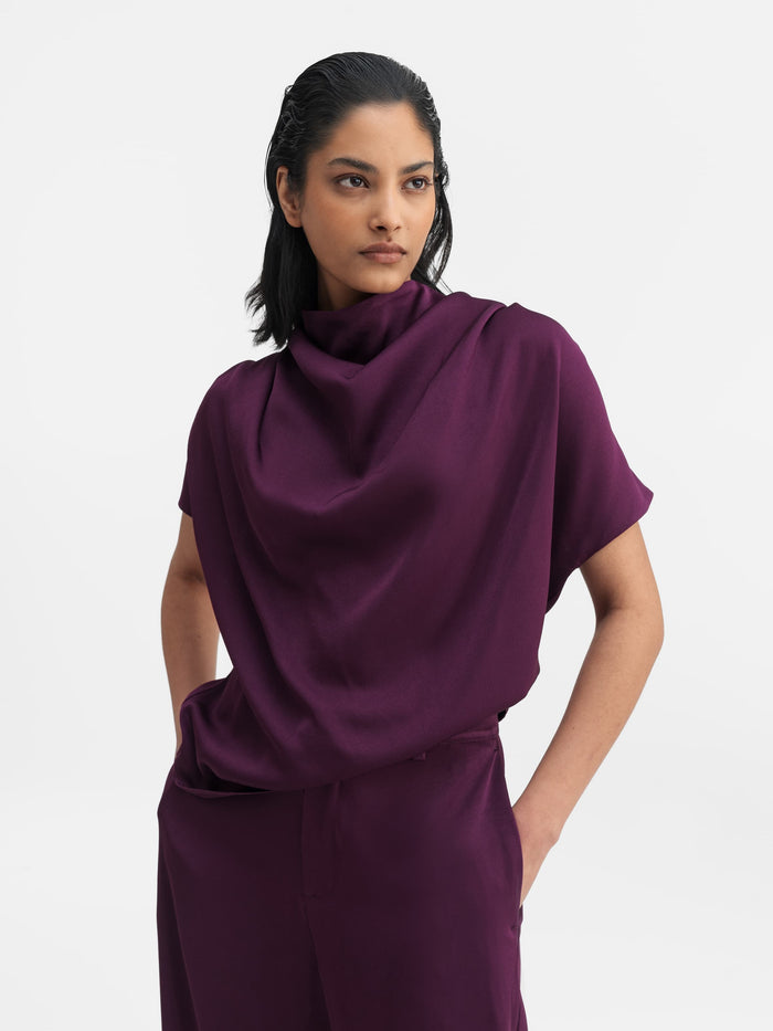 ahlvar Milly top dark berry